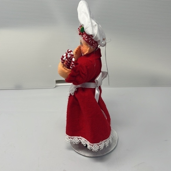 Annalee Doll Mrs Santa Peppermint Chef 9” Tags Christmas Candy Canes NWT - Picture 4 of 11